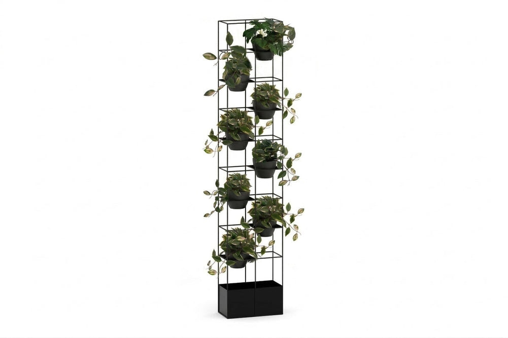 Grove High Standing Planter - Black-hoya (pack of 4 x 2) none 