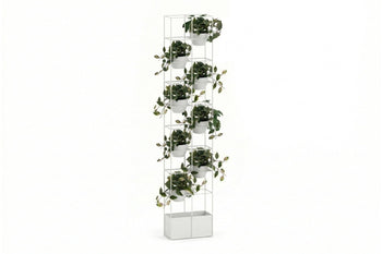 Grove High Standing Planter - White