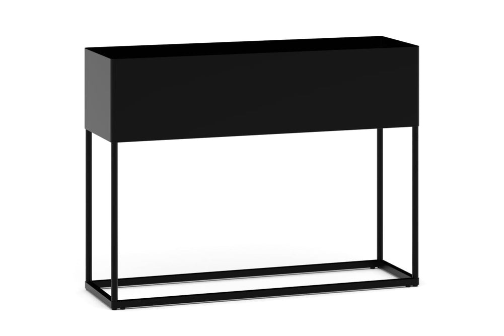 Grove Low Standing Planter-black none 