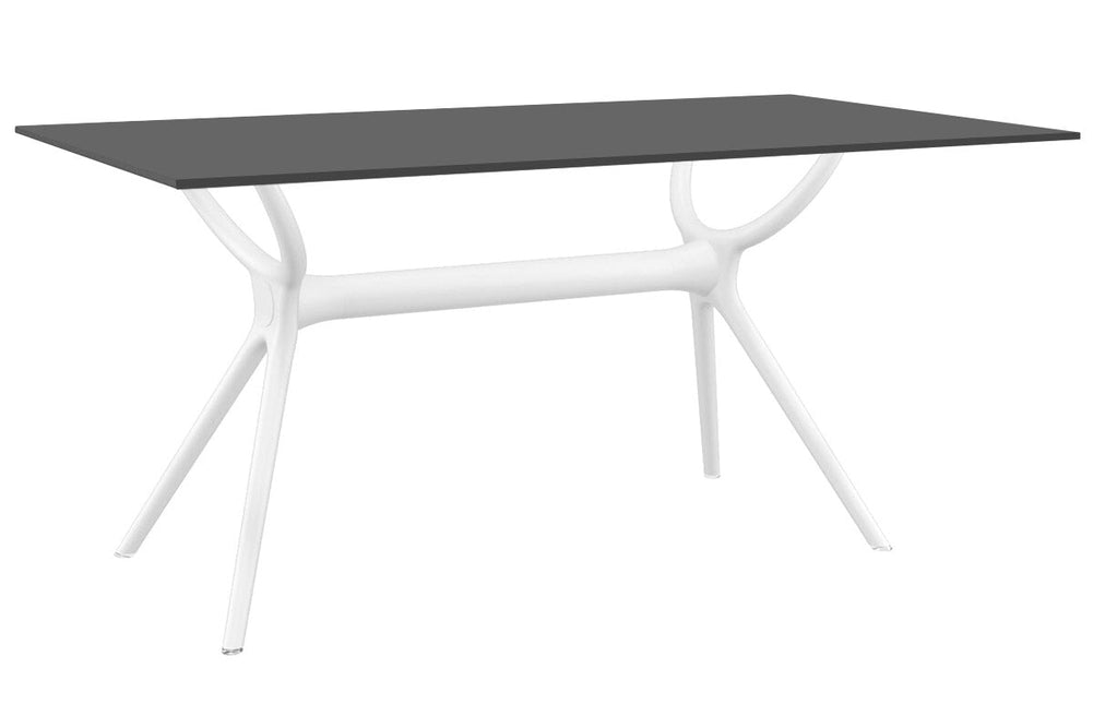Hospitality Plus Aero Large Legs Table Top [1800L x 900W]-white base black 