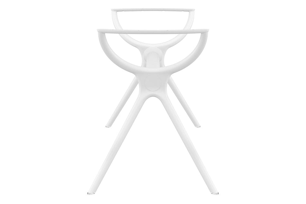 Hospitality Plus Aero Medium Legs Table Top [1400L x 800W]-white base white 
