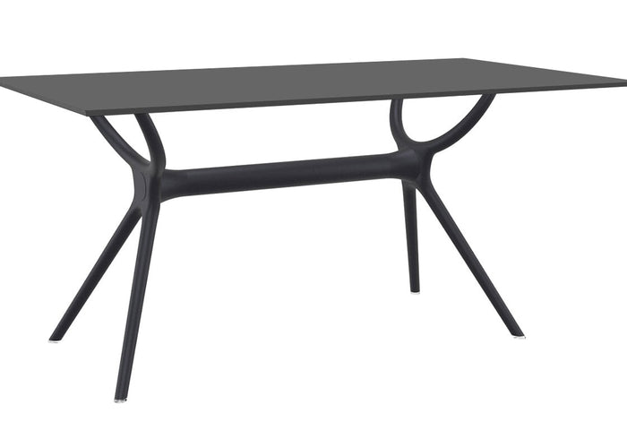 Hospitality Plus Aero Medium Legs Table Top [1400L x 800W] Hospitality Plus black base black 