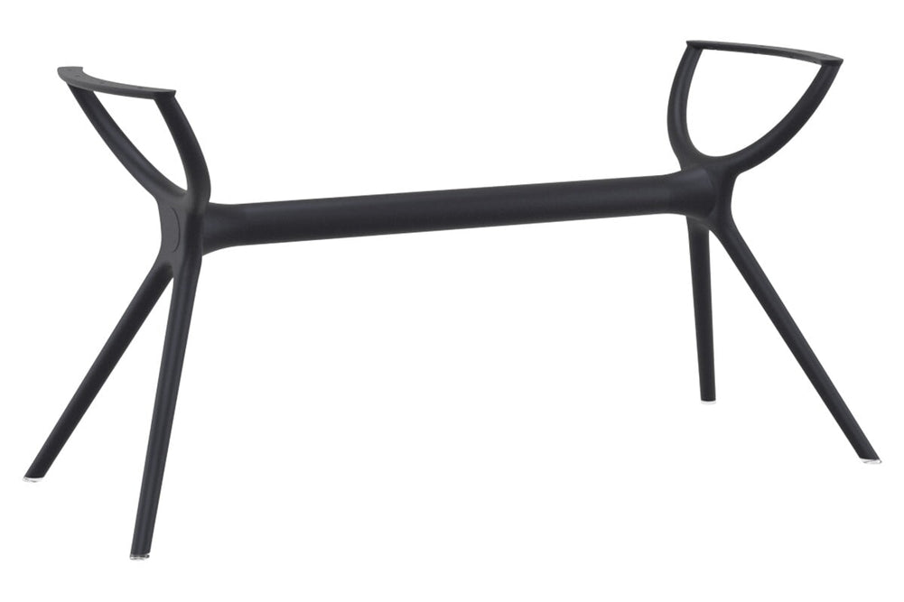 Hospitality Plus Aero Medium Legs Table Top [1400L x 800W]-black base none 