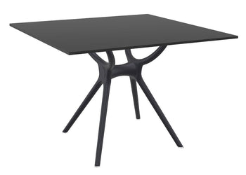 Hospitality Plus Aero Small Legs Table Top [800L x 800W] Hospitality Plus black base black 