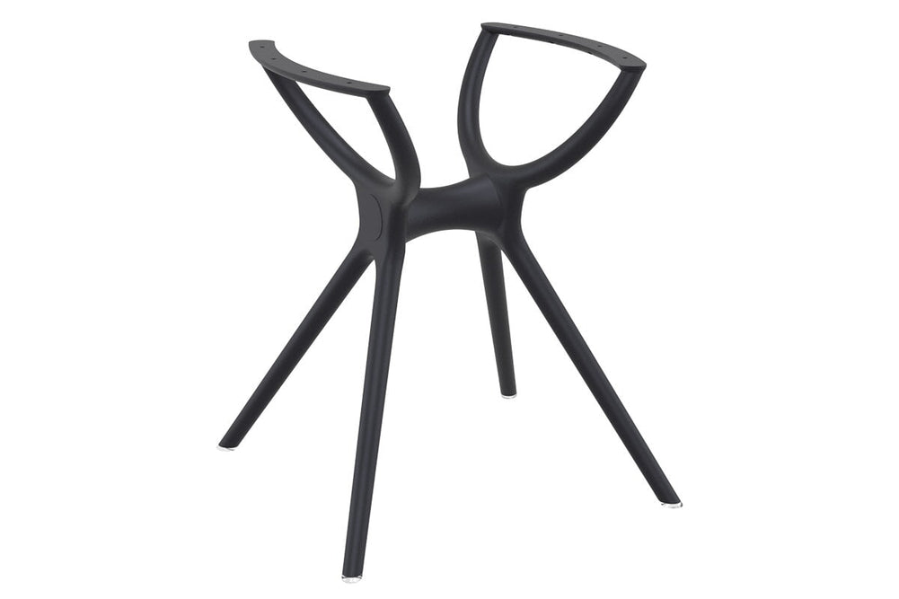 Hospitality Plus Aero Small Legs Table Top [800L x 800W]-black base none 