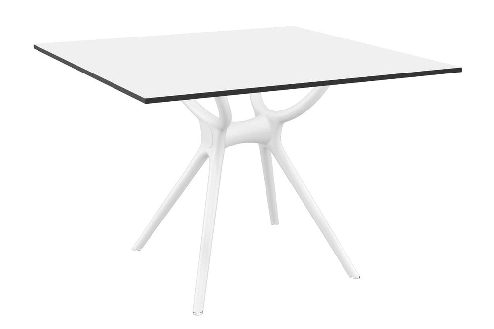 Hospitality Plus Aero Small Legs Table Top [800L x 800W]-white base white 