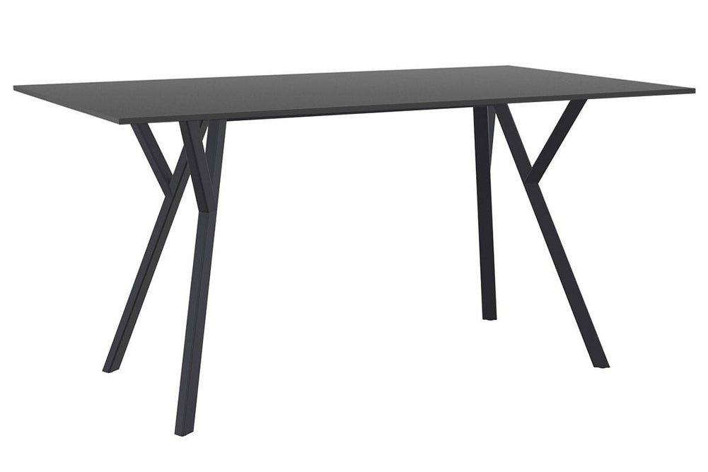 Hospitality Plus Maximo Medium Legs Table Top [1400L x 800W]-black base black 