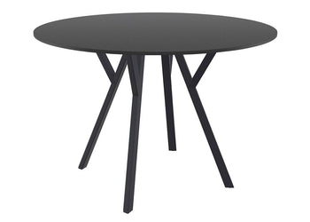Hospitality Plus Maximo Small Legs Table Round Top - 900 mm Hospitality Plus black base black 