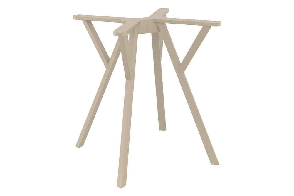 Hospitality Plus Maximo Small Legs Table Round Top - 900 mm-white base white 