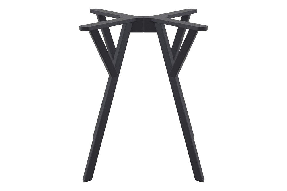 Hospitality Plus Maximo Small Legs Table Top [700L x 700W]-black base none 