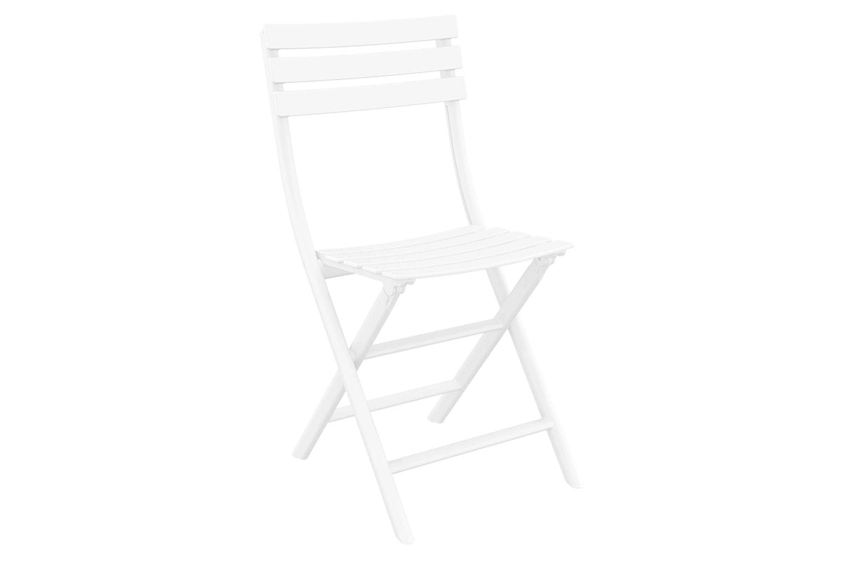 Hospitality Plus Serene Folding Chair-white  