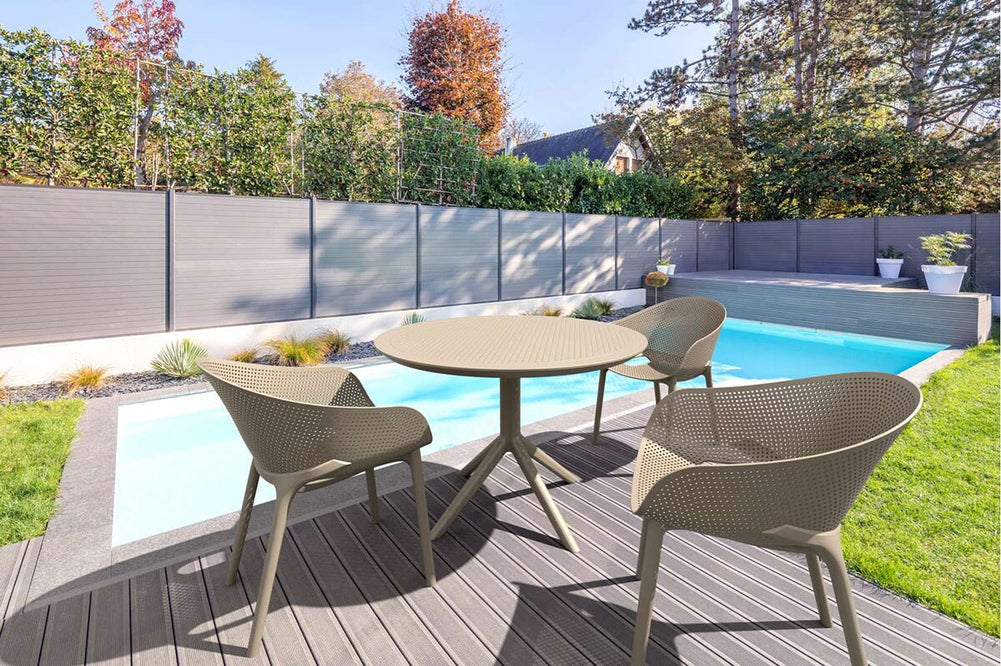 Hospitality Plus Sky Stacking Chair-anthracite  