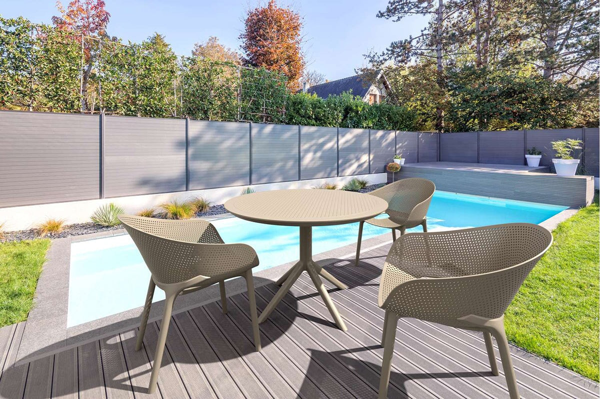 Hospitality Plus Sky Stacking Chair-anthracite  