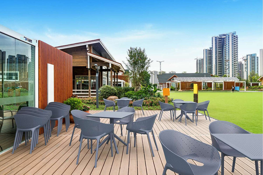 Hospitality Plus Sky Stacking Chair-anthracite  