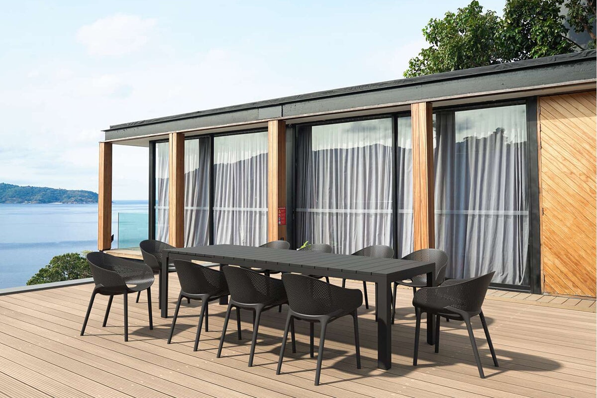 Hospitality Plus Sky Stacking Chair-anthracite  