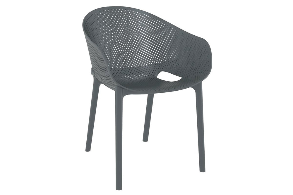 Hospitality Plus Sky Stacking Chair-anthracite  