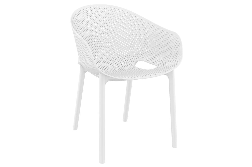 Hospitality Plus Sky Stacking Chair-white  