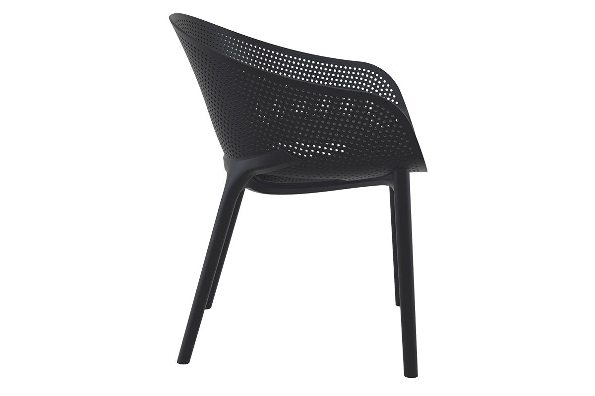 Hospitality Plus Sky Stacking Chair-anthracite  