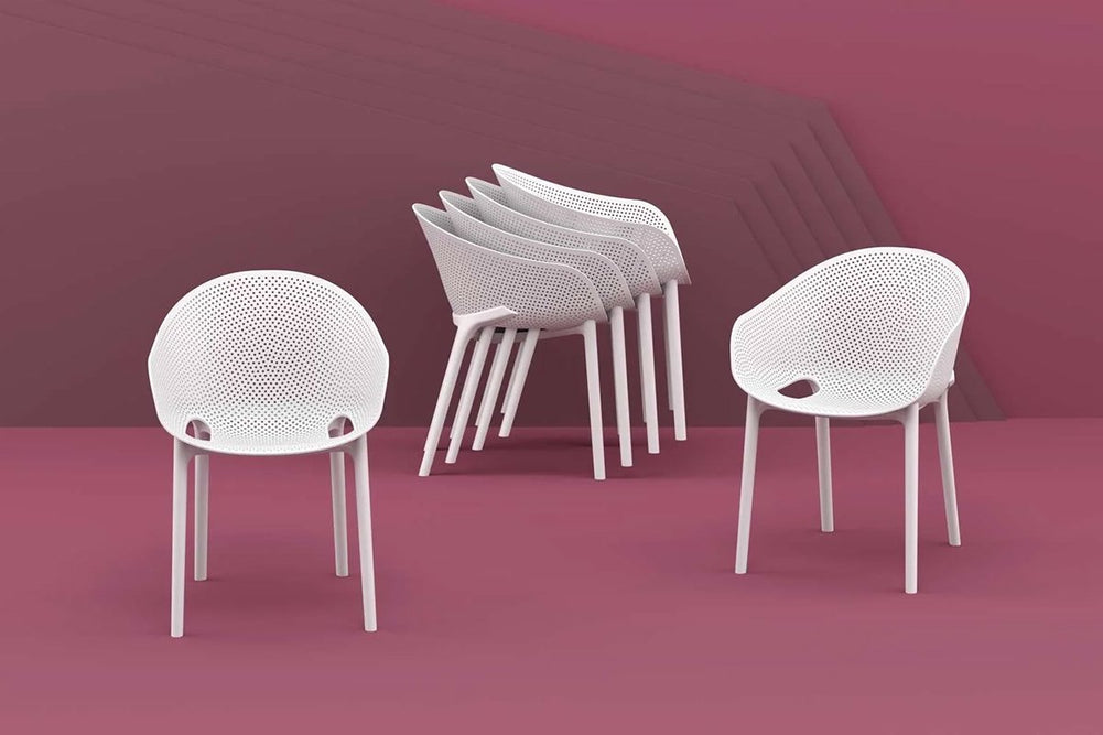 Hospitality Plus Sky Stacking Chair-anthracite  