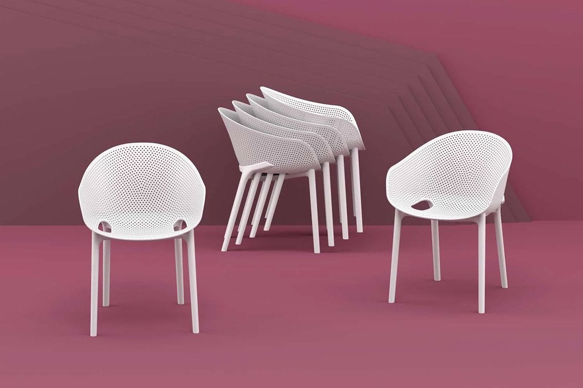 Hospitality Plus Sky Stacking Chair-anthracite  