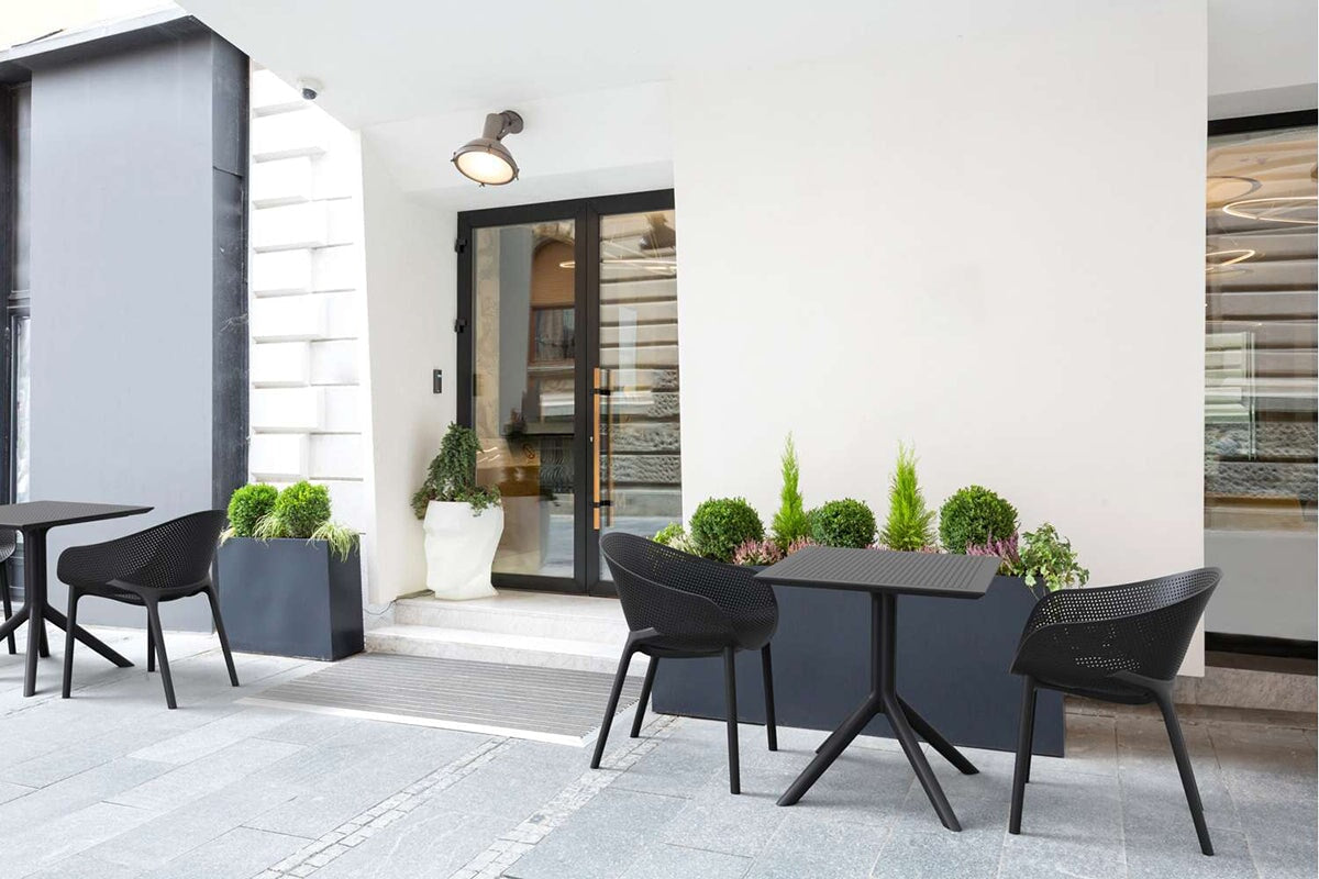 Hospitality Plus Sky Stacking Chair-anthracite  