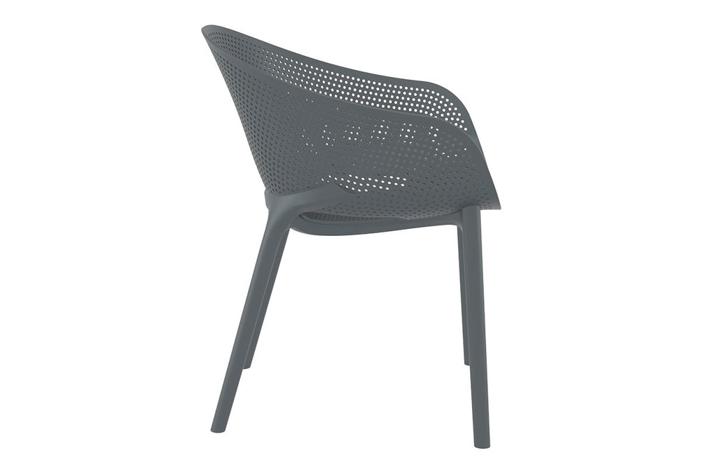 Hospitality Plus Sky Stacking Chair-anthracite  