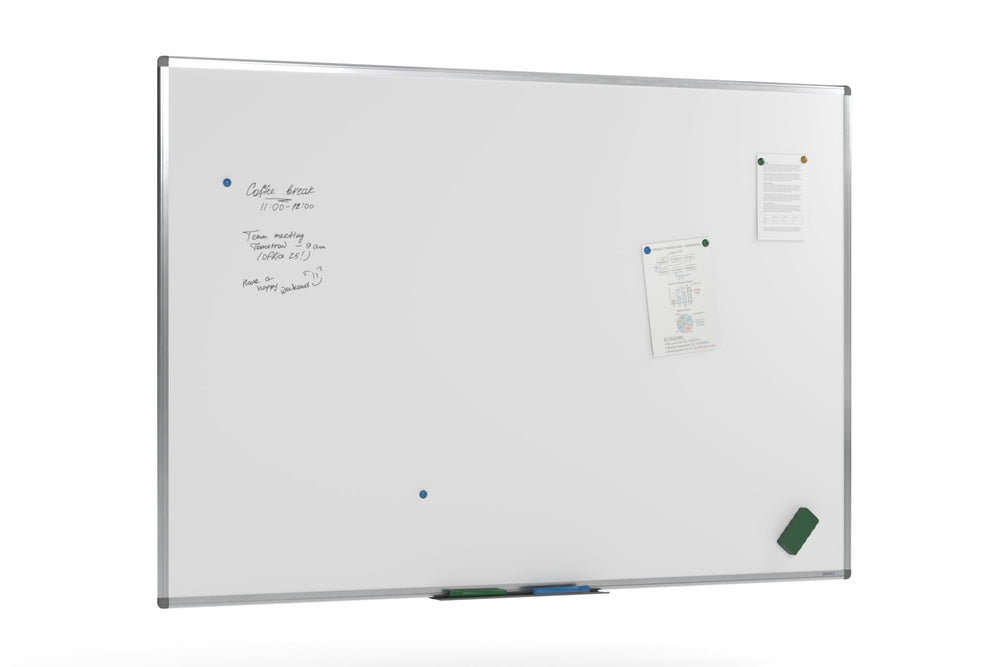 JasonL Commercial Magnetic Whiteboard - Silver Frame-1800 x 1200  