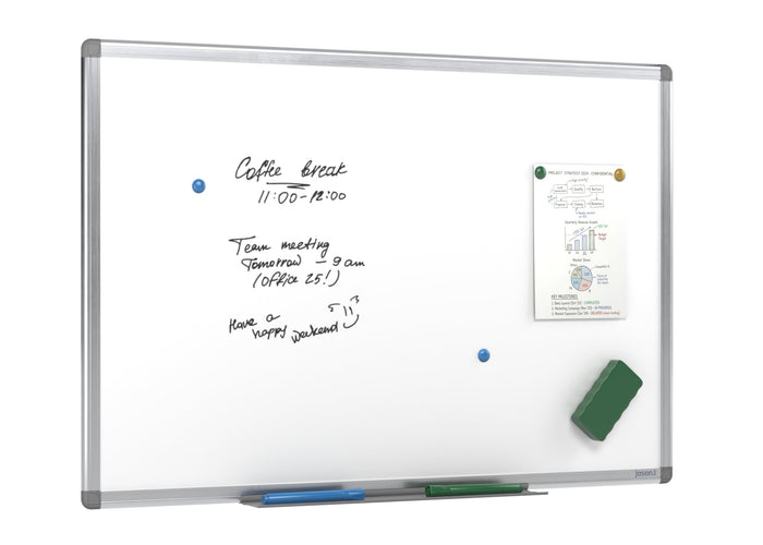 JasonL Commercial Magnetic Whiteboard - Silver Frame Jasonl 900 x 600 
