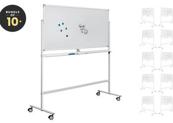JasonL Mobile Magnetic Whiteboard Double Sided Pivoting - Bulk Jasonl 