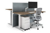 Just Right Height Adjustable 2 Person Bench Workstation [1400L x 700W] - Thumbnail 2 