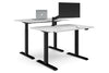 Just Right Height Adjustable 2 Person Bench Workstation [1400L x 800W with Cable Scallop] - Thumbnail 8 