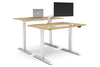 Just Right Height Adjustable 2 Person Bench Workstation [1400L x 800W with Cable Scallop] - Thumbnail 4 