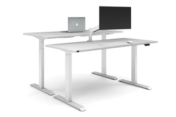  - Just Right Height Adjustable 2 Person Bench Workstation [1600L x 700W] - 1