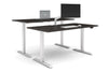 Just Right Height Adjustable 2 Person Bench Workstation [1800L x 800W with Cable Scallop] - Thumbnail 5 