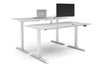 Just Right Height Adjustable 2 Person Bench Workstation [1800L x 800W with Cable Scallop] - Thumbnail 1 