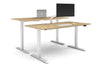 Just Right Height Adjustable 2 Person Bench Workstation [1800L x 800W with Cable Scallop] - Thumbnail 2 