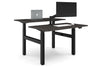 Just Right Height Adjustable 2 Person H-Bench Workstation - Black Frame [1200L x 700W] - Thumbnail 9 