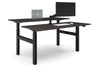 Just Right Height Adjustable 2 Person H-Bench Workstation - Black Frame [1600L x 700W] - Thumbnail 9 