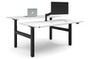 Just Right Height Adjustable 2 Person H-Bench Workstation - Black Frame [1800L x 800W with Cable Scallop] - Thumbnail 6 