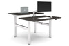 Just Right Height Adjustable 2 Person H-Bench Workstation - White Frame [1200L x 800W with Cable Scallop] - Thumbnail 9 