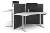 Just Right Height Adjustable 3 Person 120 Degree Workstation - Thumbnail 8 