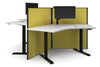 Just Right Height Adjustable 3 Person 120 Degree Workstation - Thumbnail 11 