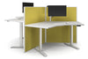 Just Right Height Adjustable 3 Person 120 Degree Workstation - Thumbnail 4 