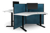 Just Right Height Adjustable 3 Person 120 Degree Workstation - Thumbnail 13 