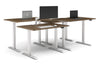 Just Right Height Adjustable 4 Person Bench Workstation [1200L x 800W with Cable Scallop] - Thumbnail 5 