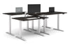 Just Right Height Adjustable 4 Person Bench Workstation [1200L x 800W with Cable Scallop] - Thumbnail 6 
