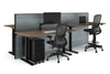 Just Right Height Adjustable 4 Person Bench Workstation [1200L x 800W with Cable Scallop] - Thumbnail 7 