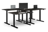 Just Right Height Adjustable 4 Person Bench Workstation [1200L x 800W with Cable Scallop] - Thumbnail 11 