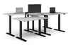 Just Right Height Adjustable 4 Person Bench Workstation [1200L x 800W with Cable Scallop] - Thumbnail 8 