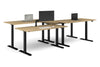 Just Right Height Adjustable 4 Person Bench Workstation [1600L x 800W with Cable Scallop] - Thumbnail 9 